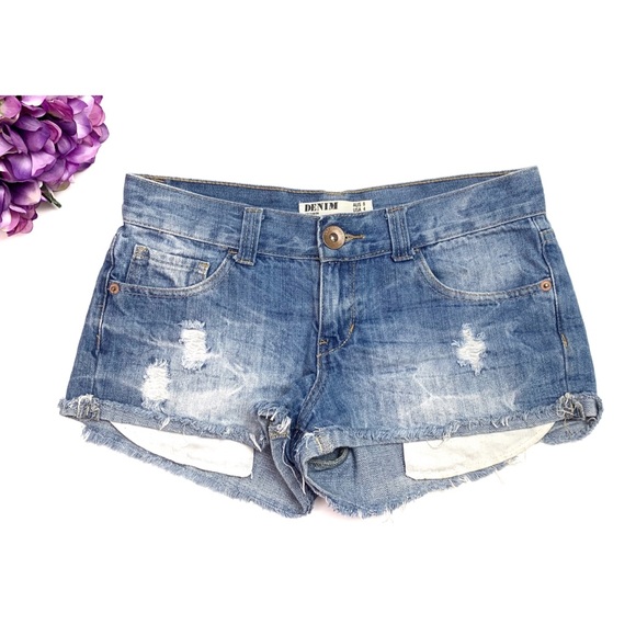 Cotton On Pants - Cotton On Distressed Denim Cut Off Jean Shorts 4